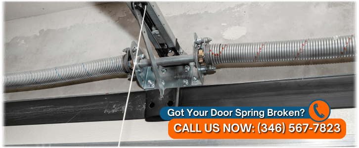 Broken Garage Door Spring Fulshear TX